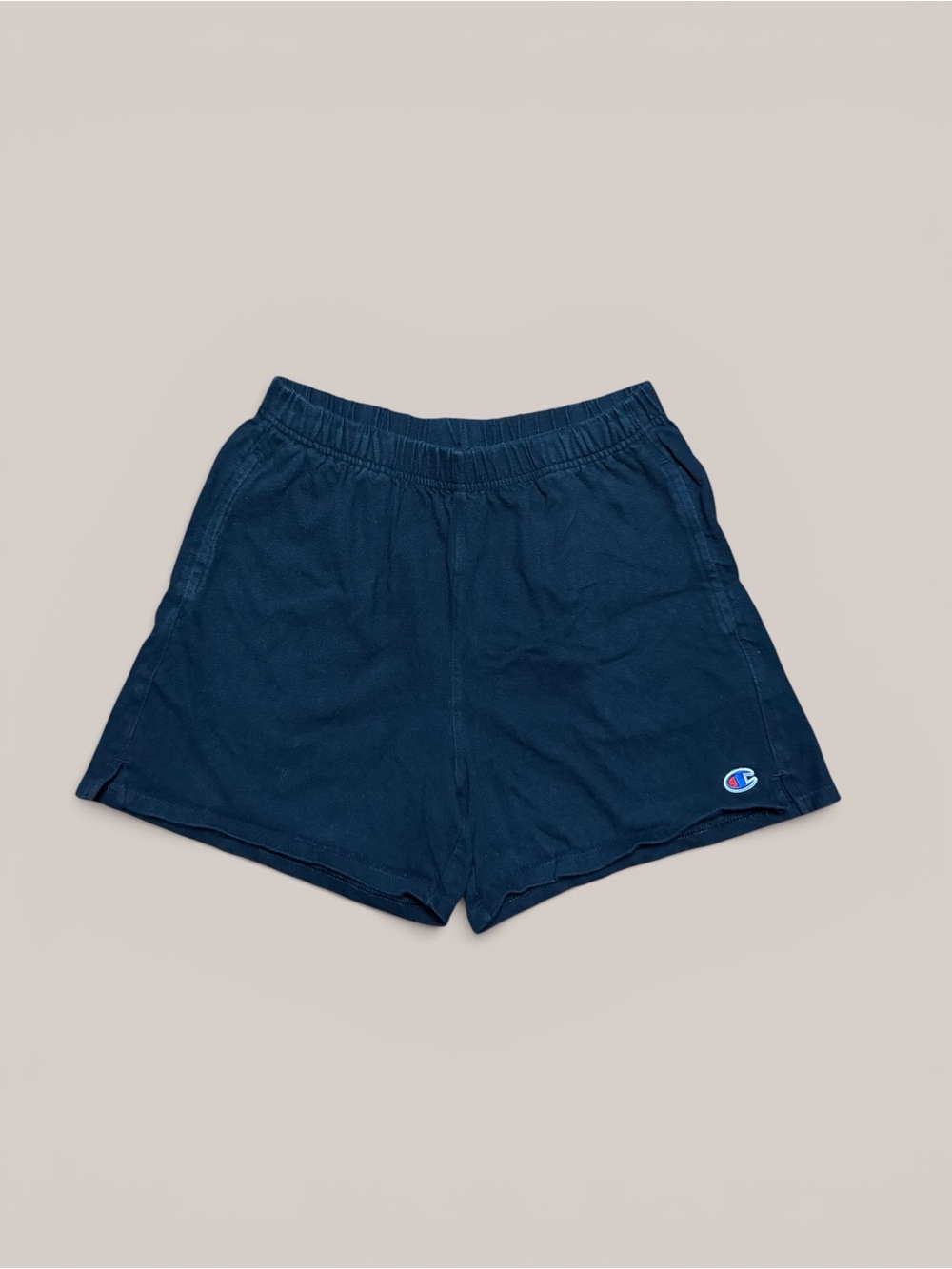 90s VINTAGE Champion black athletic shorts with embroidered logo